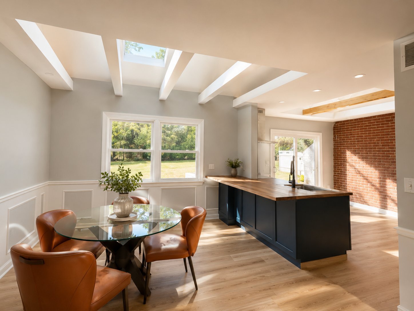 Stevenson MD kitchen skylight and ceiling detail — open concept kitchen renovation by Precision Remodel LLC